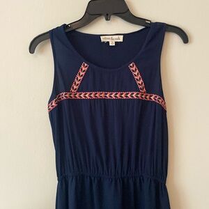 Olive & oak navy maxi dress